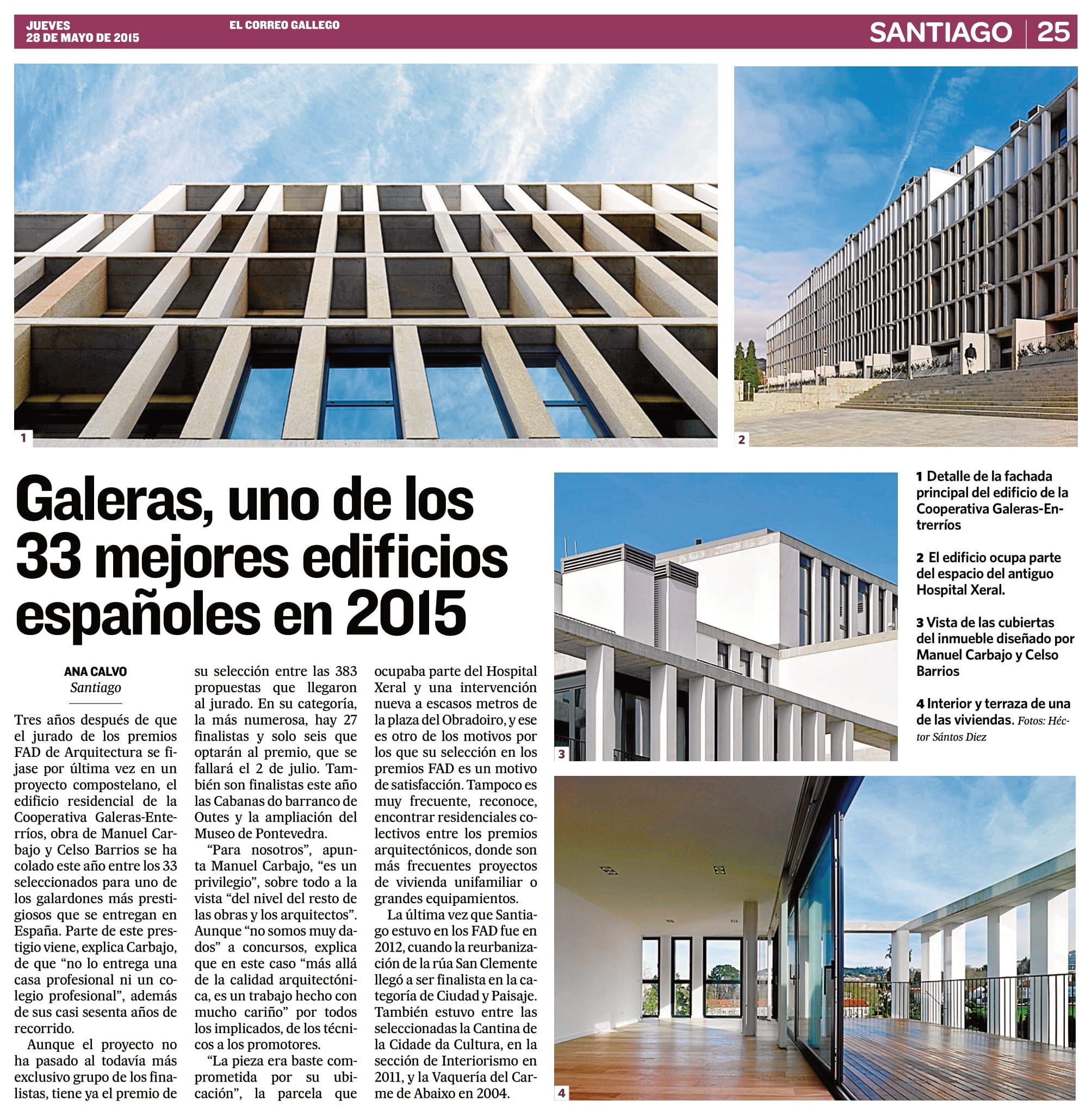 Galeras, uno de los 33 mejores edificios españoles de 2015